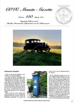 Monats-Gazette #150: August 2021